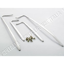 kit fregi  in alluminio per cofani e parafango (4 pz. + viti) Vespa GL 150 - R.O. Piaggio 610098M