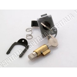 Kit serratura bloccasterzo lunga con guida da 4mm. e serratura bauletto ZADI per Vespa 125 Primavera fino al telaio VMA2T 28690 