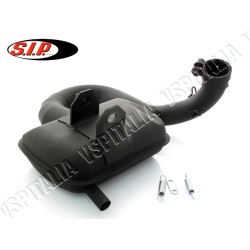 Marmitta SIP ROAD 2.0 nera per  Vespa Rally 200 - PX 200 - R.O. Piaggio 417809