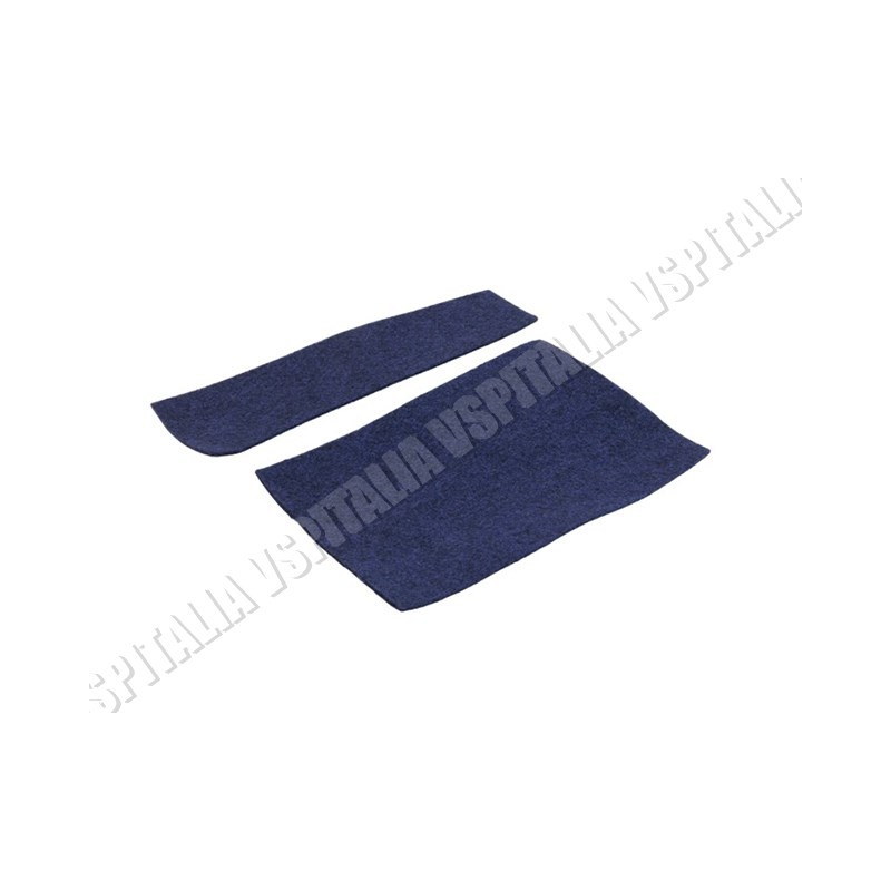 Moquette blu di rivestimento bauletto laterale PASCOLI per Vespa 125 Primavera ET3 - R.O. Piaggio