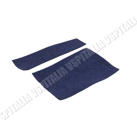 Moquette blu di rivestimento bauletto laterale per Vespa 125 Primavera ET3 - R.O. Piaggio