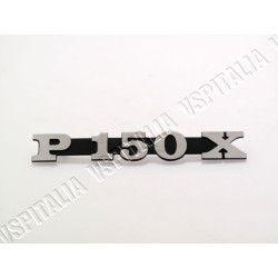 Targhetta cofano -P150X- in metallo fissaggio con 2 perni per Vespa PX 150 a puntine - R.O. Piaggio 182117