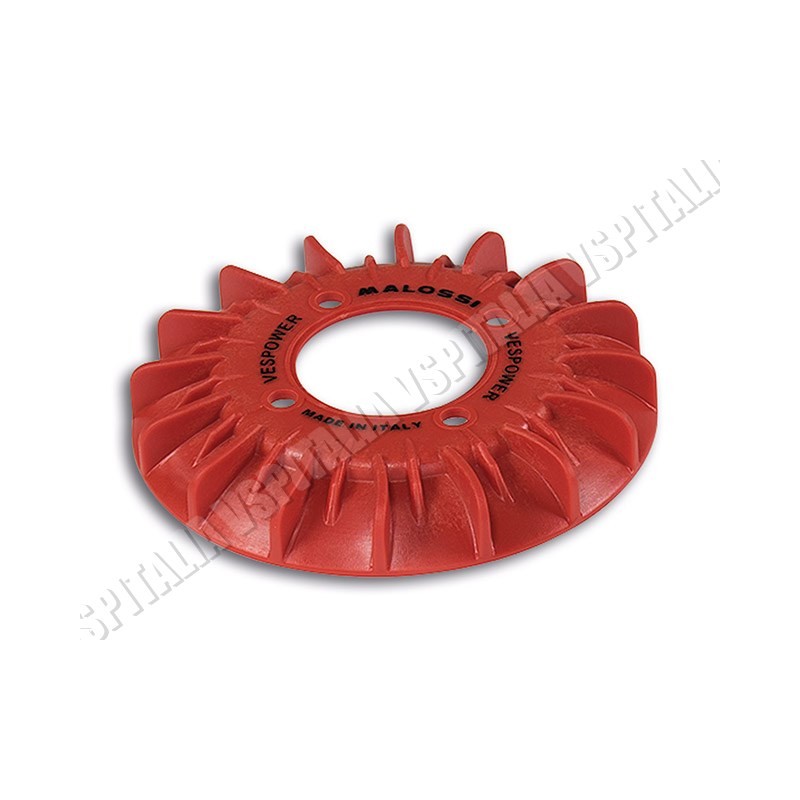 Ventola di ricambio in plastica rossa per accensioni MALOSSI VESPOWER e accensione MALOSSI a rotore interno