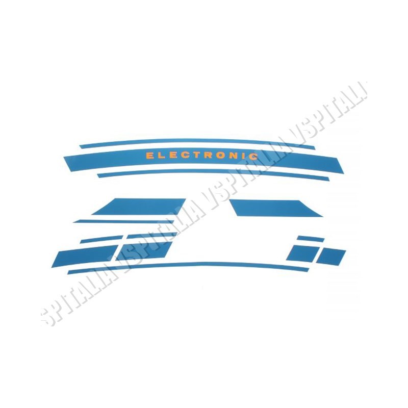 Kit di adesivi blu -Electronic- per Vespa 125 Primavera ET3 - R.O. Piaggio 610194M
