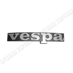 Targhetta anteriore -Vespa- in metallo fissaggio con 2 perni Vespa PX 125 150 200 Arcobaleno - R.O. Piaggio 197601