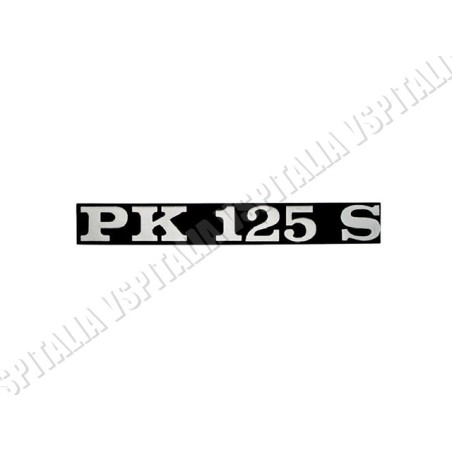 Targhetta sportello laterale -PK 125 S- in metallo fissaggio con 2 perni per Vespa PK 125 S - R.O. Piaggio 195635