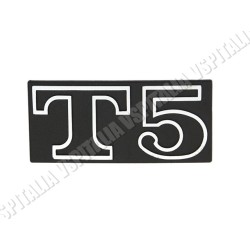 Targhetta cofano -T5- in metallo fissaggio con 2 perni per Vespa 125 T5 - R.O. Piaggio 241316