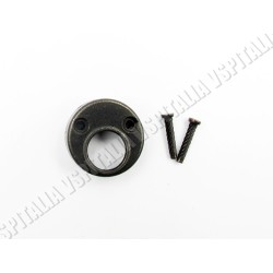 Coperchio bloccasterzo tondo zincato nero completo di ribattini per Vespa 50 R dal telaio 912783 - 50 Special dal telaio V5B3T 2
