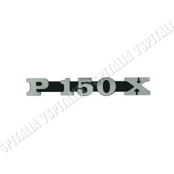 Targhetta cofano -P150X- in metallo fissaggio con 2 perni per Vespa PX 150 a puntine - R.O. Piaggio 182117