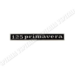 Targhetta posteriore -125 Primavera- in metallo per Vespa 125 Primavera dal telaio VMA2T 73489 - ET3 - R.O. Piaggio 145340