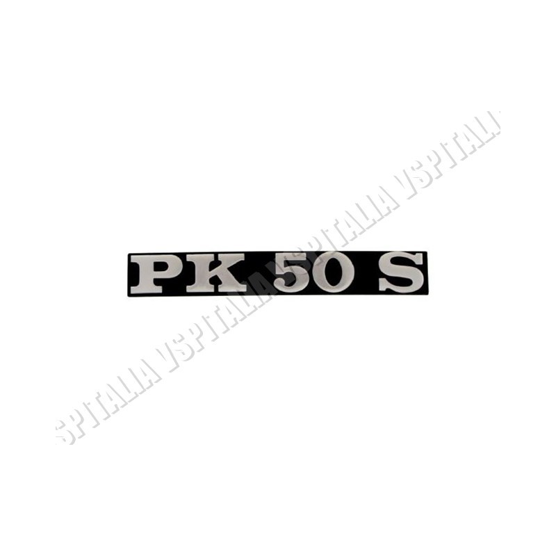Targhetta sportello laterale  -PK 50 S- in metallo fissaggio con 2 perni per Vespa PK 50 S V5X2T - R.O. Piaggio 195631