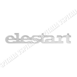 Targhetta sportello laterale -Elestart- in metallo fissaggio con 2 perni per Vespa PK 50/125 S Elestart - R.O. Piaggio 196459