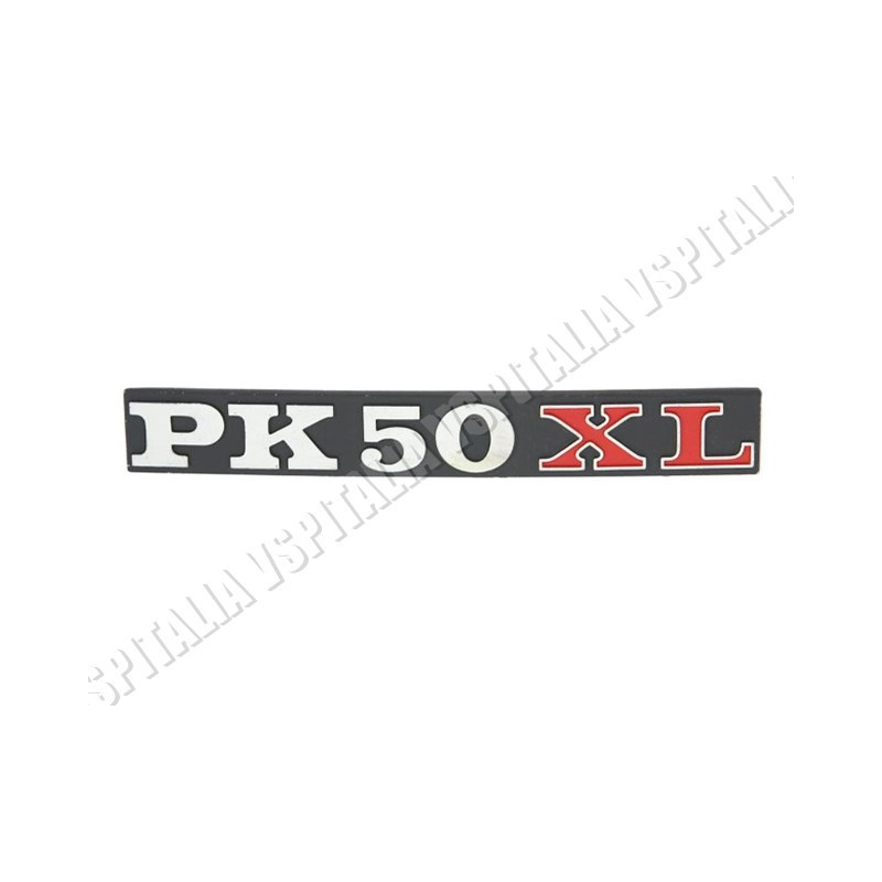 Targhetta sportello laterale -PK 50 XL- in metallo fissaggio con 2 perni per Vespa PK 50 XL - R.O. Piaggio 227488