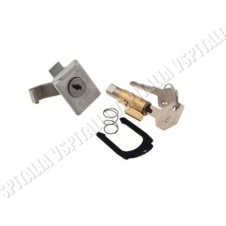 Kit serratura bloccasterzo lunga con guida da 4mm. e serratura bauletto ZADI per Vespa 125 Primavera fino al telaio VMA2T 28690 