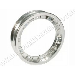 Cerchio scomponibile 10\'\' canale 2.10 in alluminio lucidato completo di dadi e rondelle per tutti i modelli di Vespa
