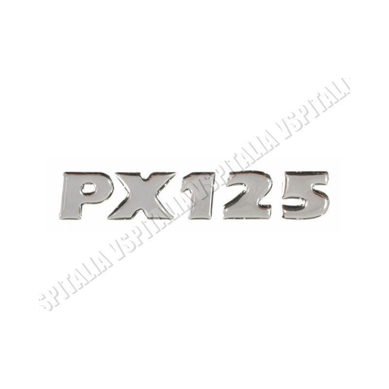 Adesivo cofano -PX125- resinato colore argento per Vespa PX freno a disco - Millenium - R.O. Piaggio 575795