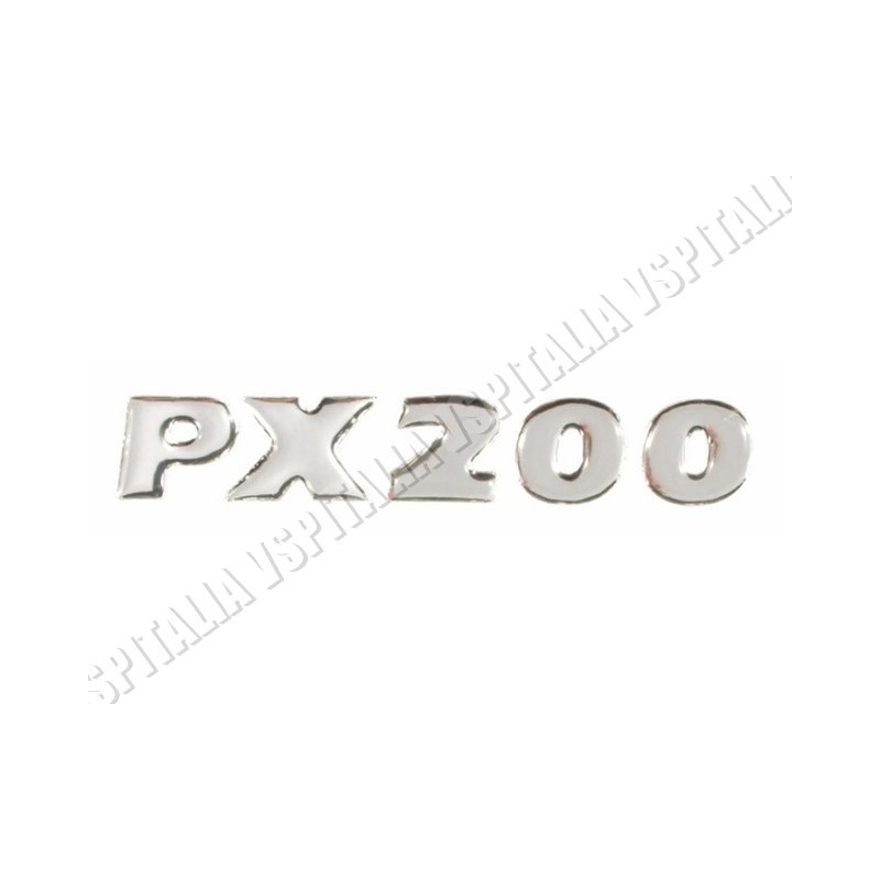 Adesivo cofano -PX200- resinato colore argento per Vespa PX freno a disco - Millenium - R.O. Piaggio 575797