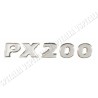 Adesivo cofano -PX200- resinato colore argento per Vespa PX freno a disco - Millenium - R.O. Piaggio 575797