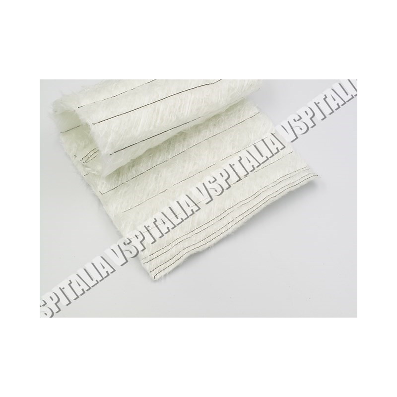 Confezione lana di vetro bianca resistente a 500° fustellata e in misura per silenziatori da 240mm. di ricambio per silenziatori